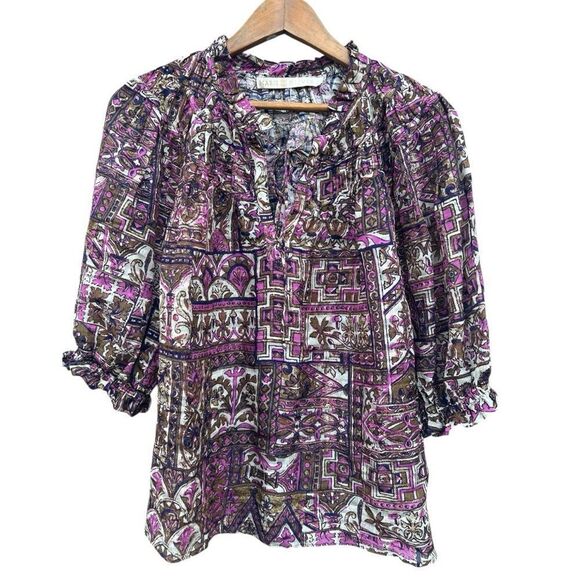 Marie Oliver Kaleidoscope Jennifer Blouse‎ size medium wearable contemporary - Picture 1 of 4